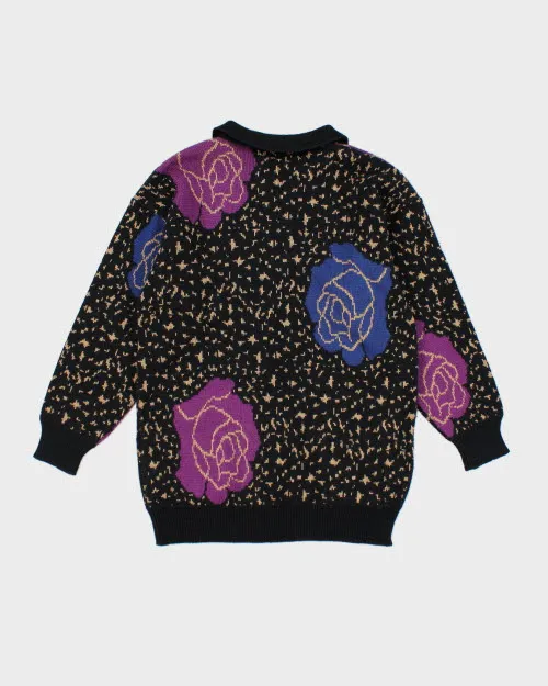 Vintage POP Quarter Button Knit Jumper - M sold by Rokit product image thumbnail 2