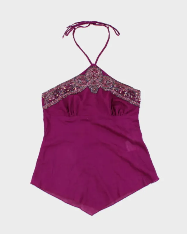 Y2k 00s Bebe Halter Top - XS sold by Rokit