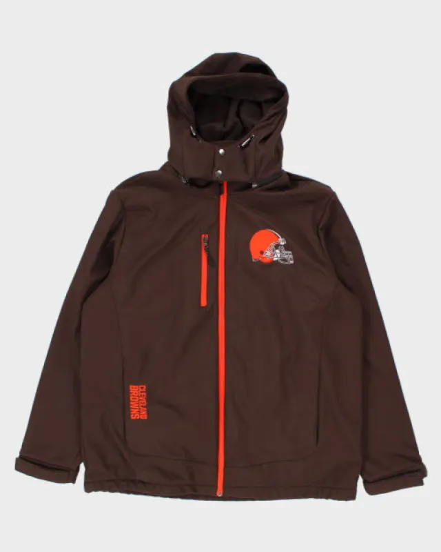 Vintage NFL Cleveland Browns Hooded Jacket - XL sold by Rokit