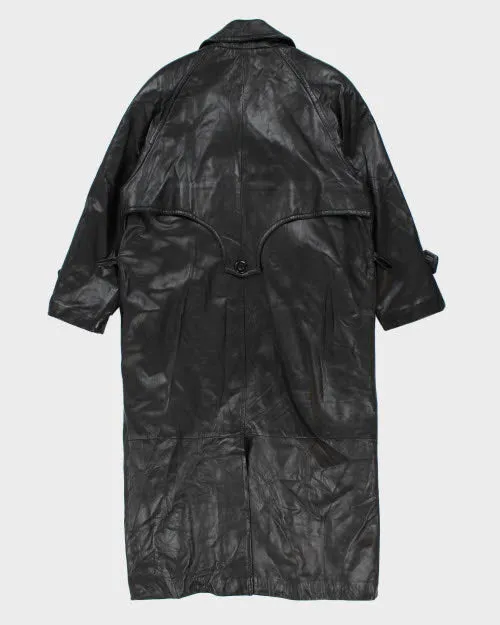 Vintage 90's Danier Oversized Heavyweight Leather Overcoat - M sold by Rokit product image thumbnail 2