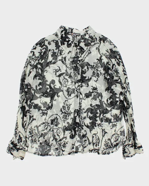 Y2k 00s Nia & Do Rado Sheer Blouse - L sold by Rokit