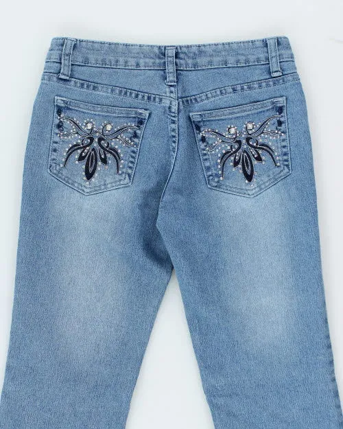 Y2k 00s Rhinestone Jeans - W28 L31 sold by Rokit product image thumbnail 4