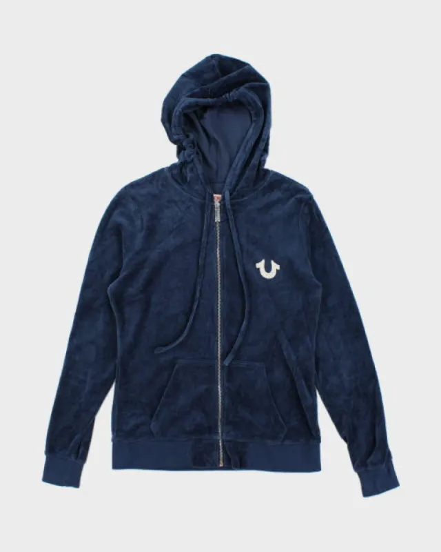 Y2k 00s True Religion Velour Hoodie - M sold by Rokit