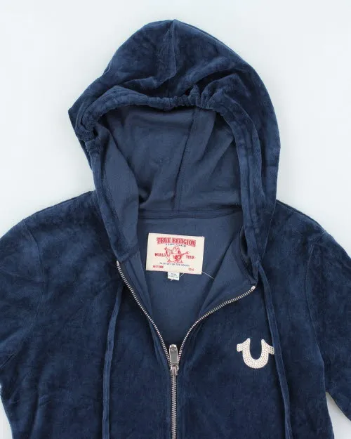 Y2k 00s True Religion Velour Hoodie - M sold by Rokit product image thumbnail 3