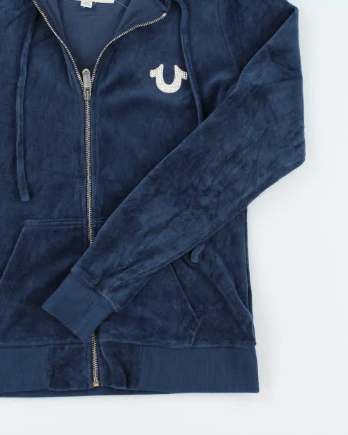 Y2k 00s True Religion Velour Hoodie - M sold by Rokit product image thumbnail 4