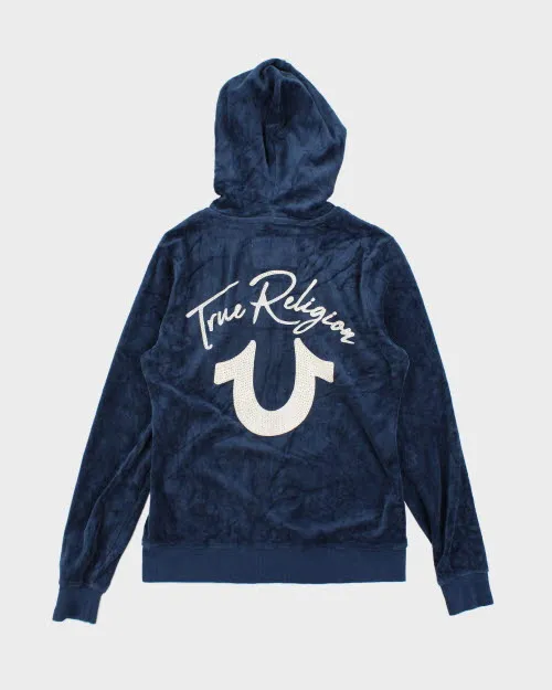 Y2k 00s True Religion Velour Hoodie - M sold by Rokit product image thumbnail 2