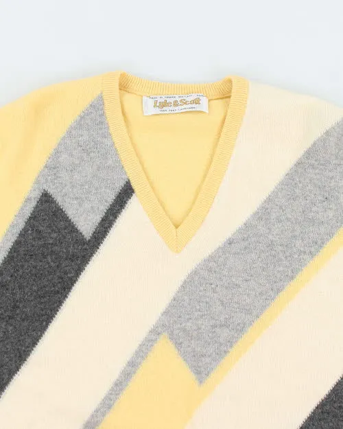 Vintage 90's Lyle Scott V-Neck Sweater - M sold by Rokit product image thumbnail 3