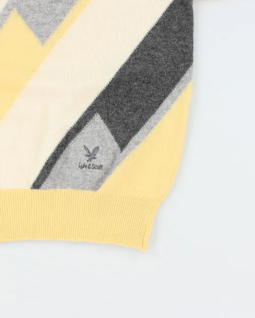 Vintage 90's Lyle Scott V-Neck Sweater - M sold by Rokit product image thumbnail 4