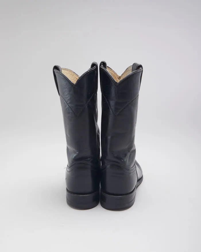 Justin Black Leather Cowboy Boots - UK4.5 sold by Rokit product image thumbnail 4