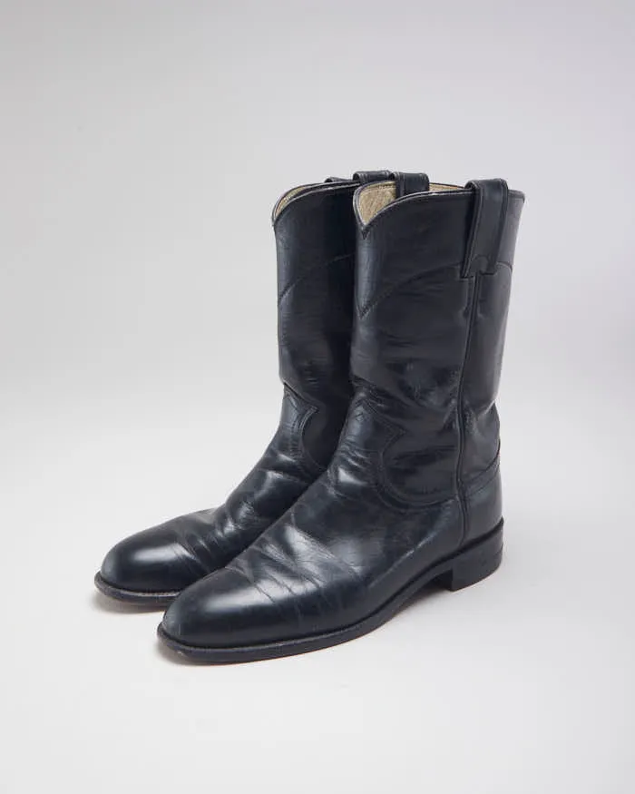 Justin Black Leather Cowboy Boots - UK4.5 sold by Rokit product image thumbnail 5