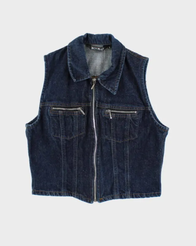 Y2k 00s Kookai Denim Top - L sold by Rokit