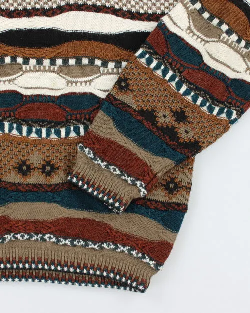Vintage 90's Tossani Patterned Knit Jumper - L sold by Rokit product image thumbnail 4