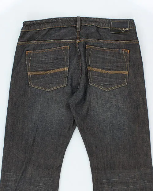 Vintage Y2K Buffalo Wide Leg Dark Wash Jeans - W36 L29 sold by Rokit product image thumbnail 4