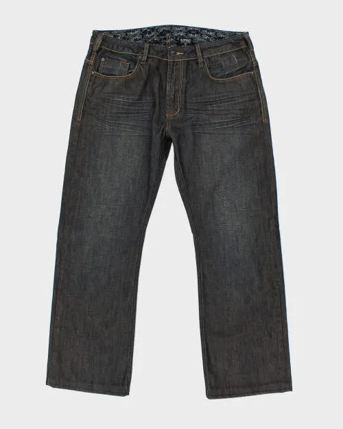 Vintage Y2K Buffalo Wide Leg Dark Wash Jeans - W36 L29 sold by Rokit