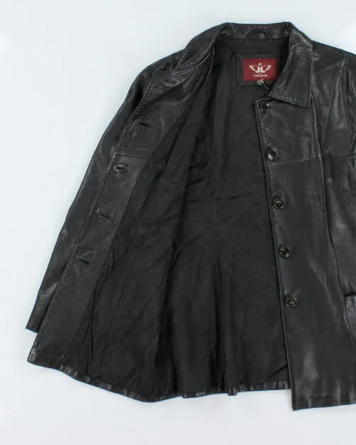Vintage Y2K Button Up Leather Jacket - XL sold by Rokit product image thumbnail 4