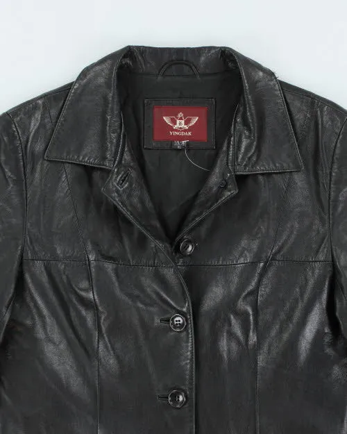 Vintage Y2K Button Up Leather Jacket - XL sold by Rokit product image thumbnail 3