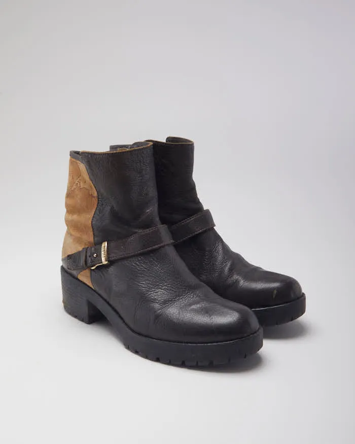 Vintage Y2K Chunky Strapped Ankle Boots - UK 5 sold by Rokit