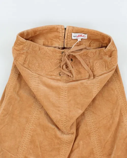 Y2k 00s Lord Kitsch Lace-up Velvet Skirt - XS sold by Rokit product image thumbnail 3