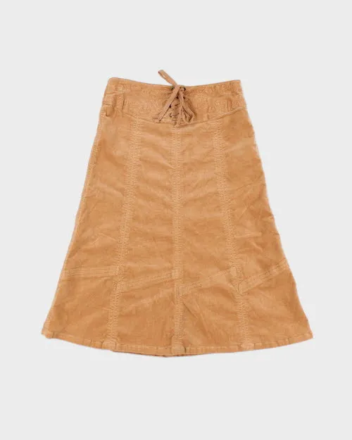 Y2k 00s Lord Kitsch Lace-up Velvet Skirt - XS sold by Rokit