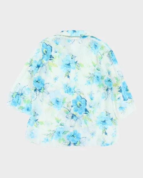 Vintage 90s Dino Floral Blouse - M sold by Rokit product image thumbnail 2