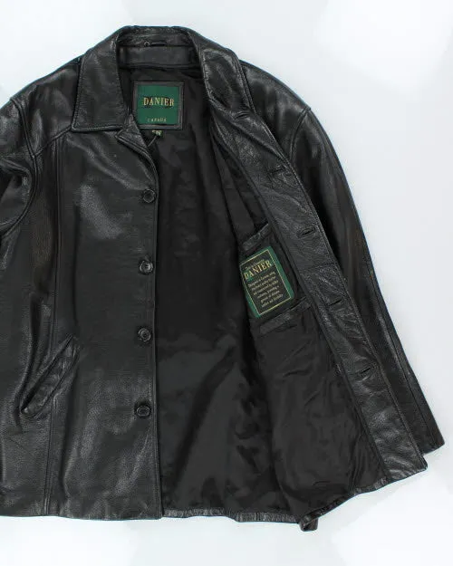 Vintage 90's Danier Oversized Leather Button Up Jacket - XL sold by Rokit product image thumbnail 5