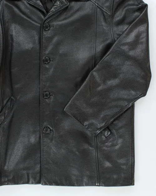 Vintage 90's Danier Oversized Leather Button Up Jacket - XL sold by Rokit product image thumbnail 4