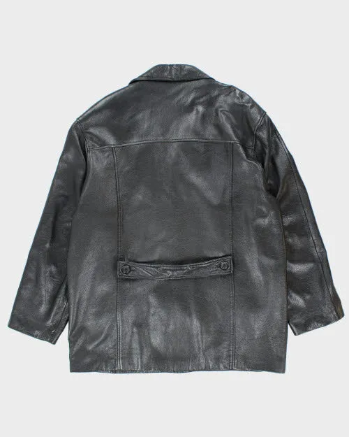 Vintage 90's Danier Oversized Leather Button Up Jacket - XL sold by Rokit product image thumbnail 2