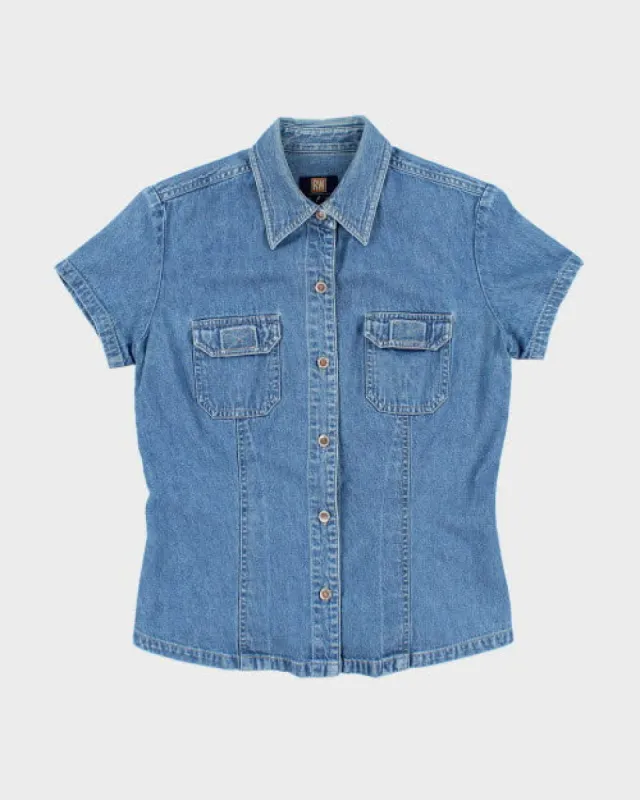 Vintage 90s Denim shirt - M sold by Rokit