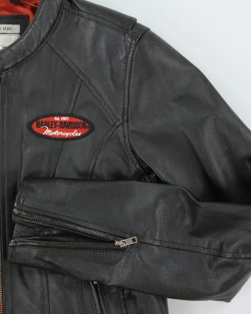 Vintage Harley Davidson Zip Up Leather Motorcycle Jacket - M sold by Rokit product image thumbnail 4