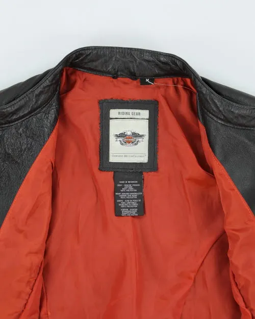 Vintage Harley Davidson Zip Up Leather Motorcycle Jacket - M sold by Rokit product image thumbnail 3
