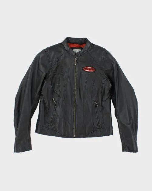 Vintage Harley Davidson Zip Up Leather Motorcycle Jacket - M sold by Rokit