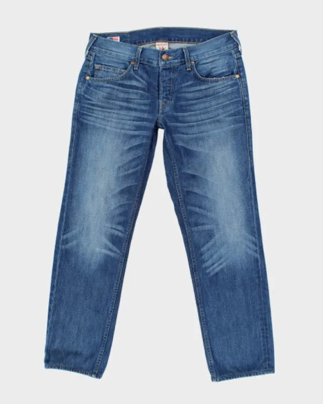 Vintage 2000's True Religion Straight Fit Medium Wash Jeans - W33 L29 sold by Rokit