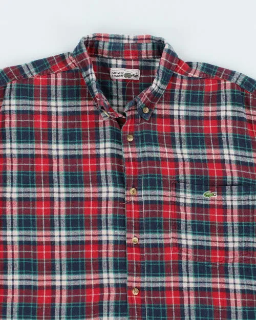 Vintage 90's Lacoste Flannel Shirt - L sold by Rokit product image thumbnail 3