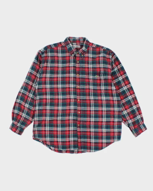 Vintage 90's Lacoste Flannel Shirt - L sold by Rokit