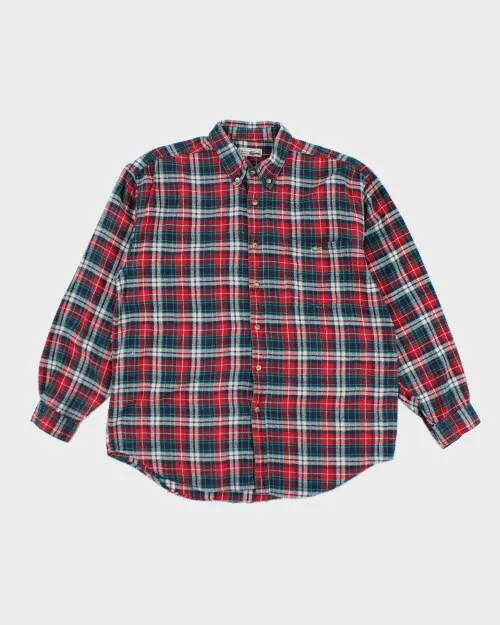 Vintage 90's Lacoste Flannel Shirt - L sold by Rokit