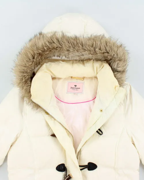 Vintage Y2K Women's Juicy Couture Quilted Hooded Jacket - M sold by Rokit product image thumbnail 3