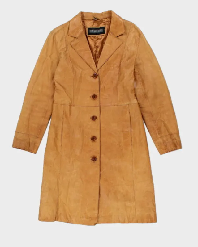 Vintage Whet Blu Long Leather Jacket - M sold by Rokit