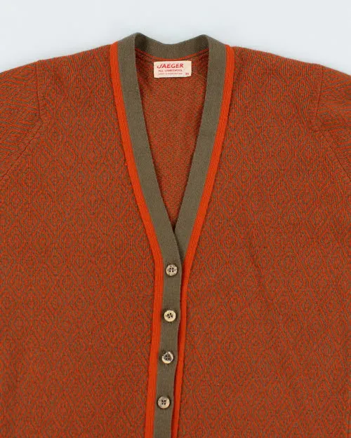 Vintage Jageger Lambs Wool Cardigan - M sold by Rokit product image thumbnail 3