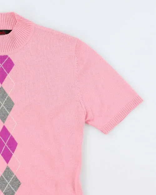 Vintage Mina Molinari Cashmere & Silk Argyle - L sold by Rokit product image thumbnail 4