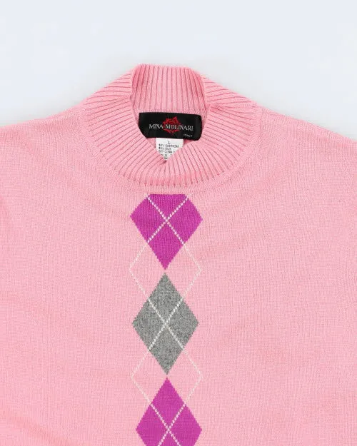 Vintage Mina Molinari Cashmere & Silk Argyle - L sold by Rokit product image thumbnail 3