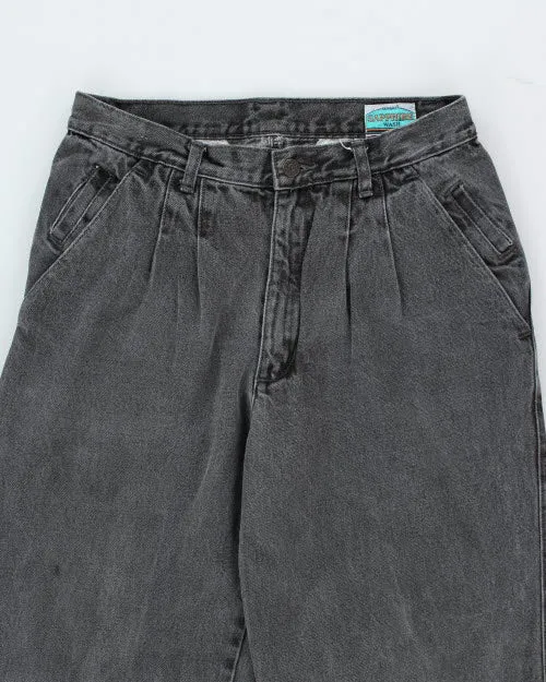 Vintage 90's Pleated Baggy Grey Wash Denim Jeans - W30 L26 sold by Rokit product image thumbnail 3