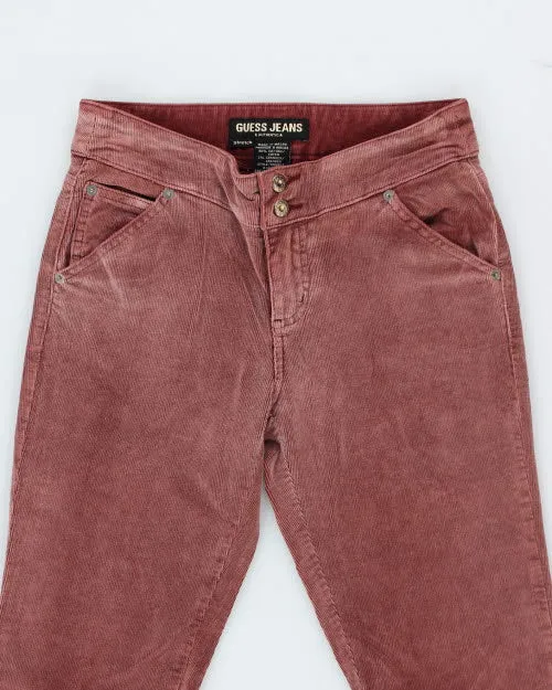 Y2k 00s Guess Corduroy Trousers - W28 L32 sold by Rokit product image thumbnail 3