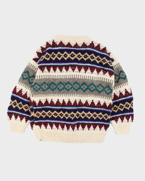 Vintage 80's Las Americas Chunky Button Up Wool Cardigan - XL sold by Rokit product image thumbnail 2