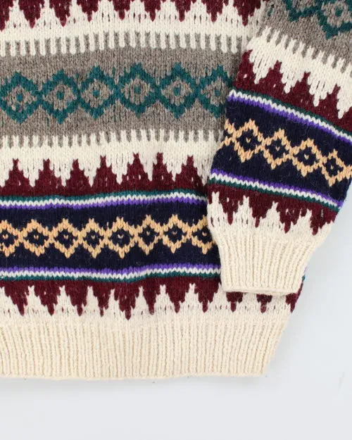 Vintage 80's Las Americas Chunky Button Up Wool Cardigan - XL sold by Rokit product image thumbnail 5