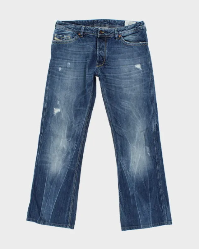 Vintage Y2K Diesel Medium Wash Straight Leg Jeans - W33 L30 sold by Rokit