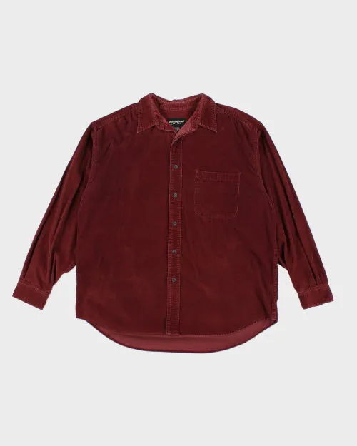 Eddie Bauer Corduroy Shirt - L sold by Rokit