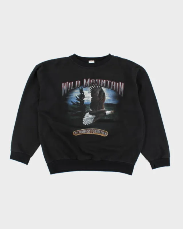Vintage Wild Mountain Eagle Sweatshirt - L sold by Rokit