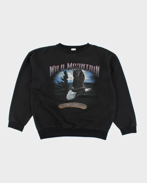 Vintage Wild Mountain Eagle Sweatshirt - L sold by Rokit