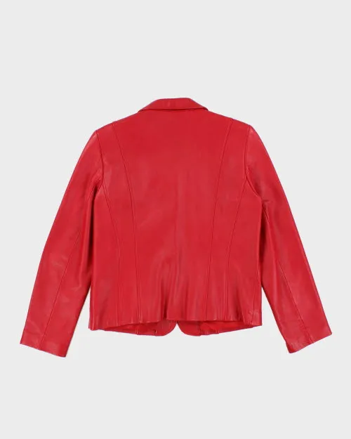 Vintage 90's Double Breasted Leather Jacket - M sold by Rokit product image thumbnail 2