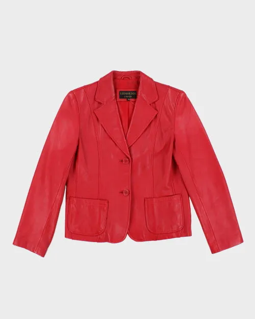 Vintage 90's Double Breasted Leather Jacket - M sold by Rokit